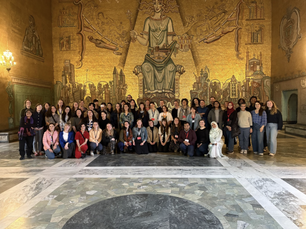 picture with people at Stockholm City Hall