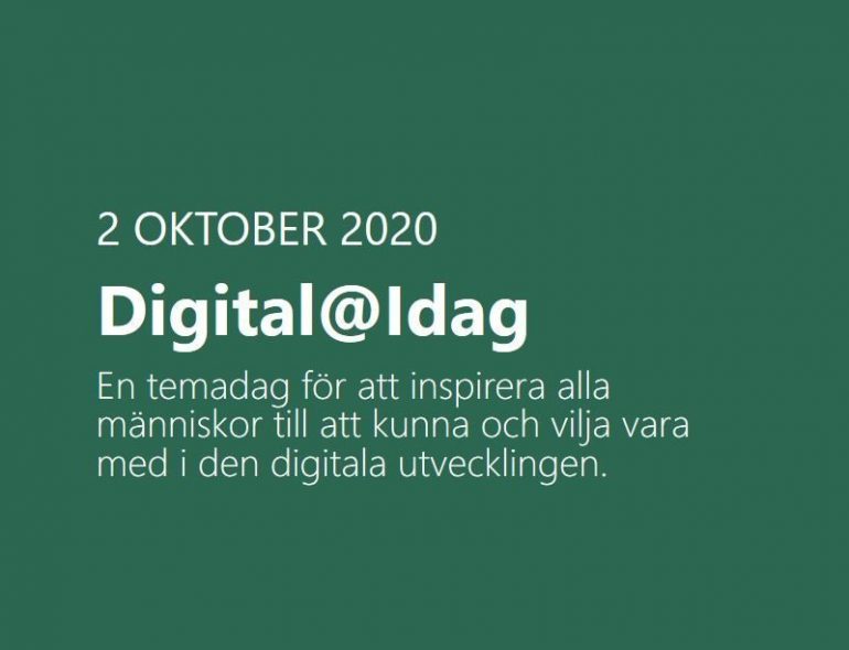 Societal Engagement: Digital@Idag 2 October
