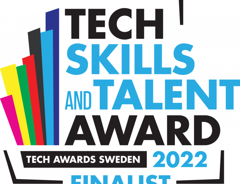 Mattias Wiggberg and Software Development Academy in Competence Award / Tech Skills finals at Tech Awards Sweden