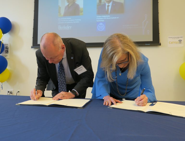 UC Berkeley and KTH – expanding opportunities for cross-national collaboration